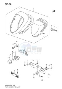 VL800 INTRUDER EU drawing REAR COMBINATION LAMP