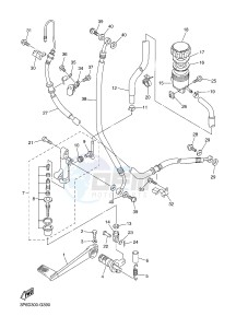 FJR1300AE FJR1300-AE FJR1300-AE (B96B B9A1) drawing REAR MASTER CYLINDER