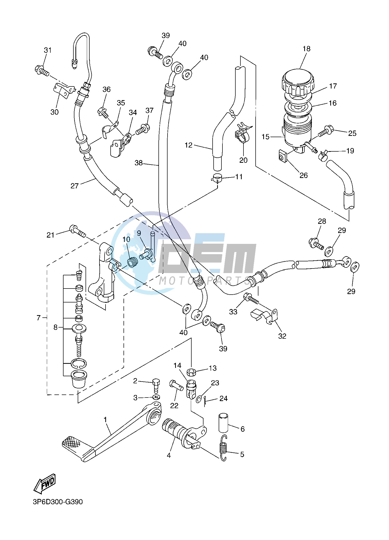 REAR MASTER CYLINDER