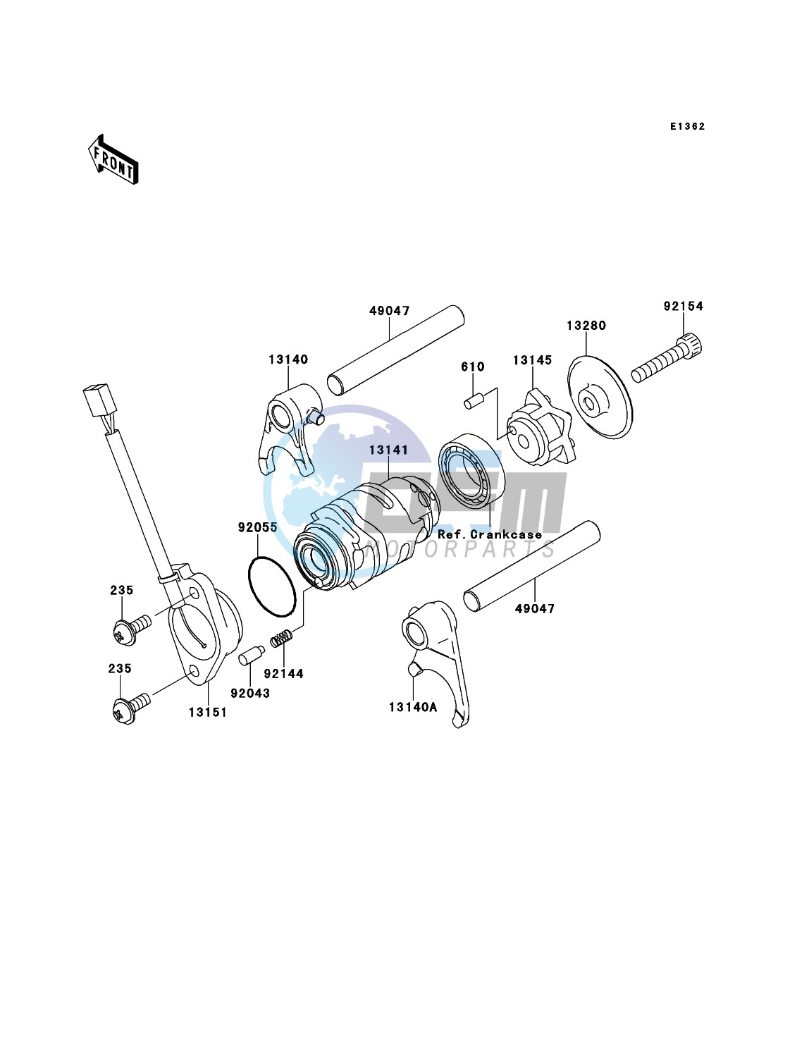 Gear Change Drum/Shift Fork(s)