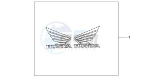 CB600FC drawing 3D LOGO KIT HONDA