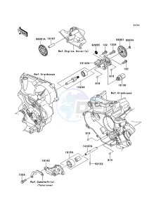 KX450F KX450FDF EU drawing Oil Pump