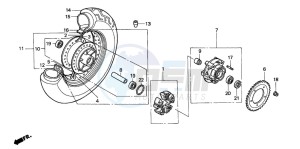 VT750C2 drawing REAR WHEEL