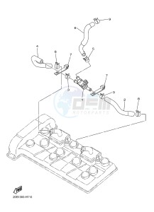 XJ6SA 600 DIVERSION (S-TYPE, ABS) (36DF 36DJ) drawing AIR INDUCTION SYSTEM