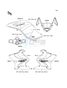 ZZR1200 ZX1200-C4H XX (EU ME A(FRICA) drawing Decals(Blue)