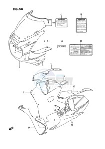 GSX-R750W (E2) drawing COWLING BODY (MODEL N L99,E2,E34)