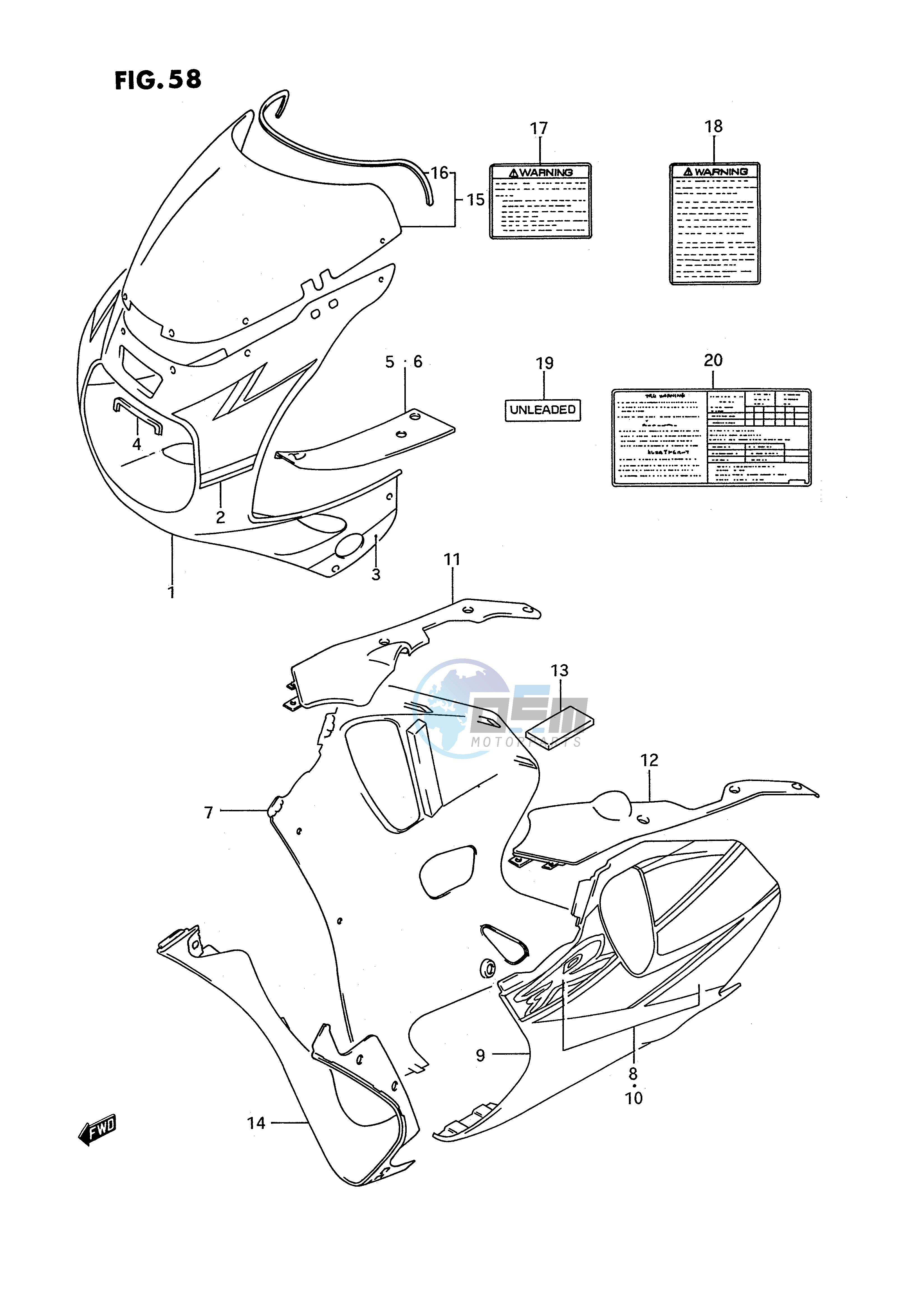 COWLING BODY (MODEL N L99,E2,E34)