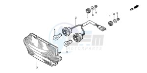 CBR600SE drawing TAILLIGHT