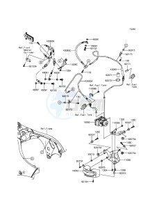 NINJA ZX-10R ABS ZX1000KFFA FR XX (EU ME A(FRICA) drawing Brake Piping