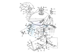 YZF R THUNDER CAT 600 drawing FUEL TANK MY02