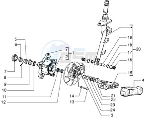 ET2 iniezione 50 drawing Steering column - Disc brake