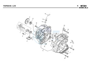 RS2-125-NACKED-BLUE drawing CRANKSHAFT CARTER  EURO2