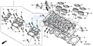 CBR1000RAA UK - (E / ABS MKH) drawing CYLINDER HEAD