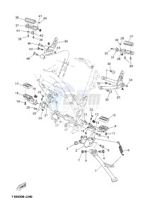 XT660Z TENERE (2BD6 2BD6 2BD6) drawing STAND & FOOTREST