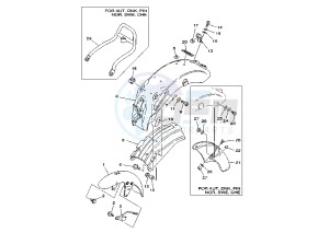 XV VIRAGO 125 drawing FENDER