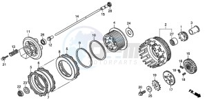 XL1000V drawing CLUTCH