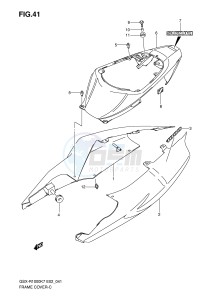 GSX-R1000 (E2) drawing FRAME COVER (MODEL K7)