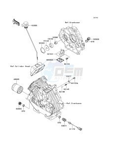 KAF 400 A [MULE 610 4X4] (A6F-AF) AAF drawing OIL PUMP_OIL FILTER