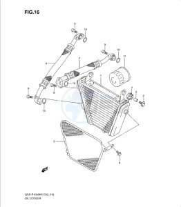 GSX-R1000 drawing OIL COOLER