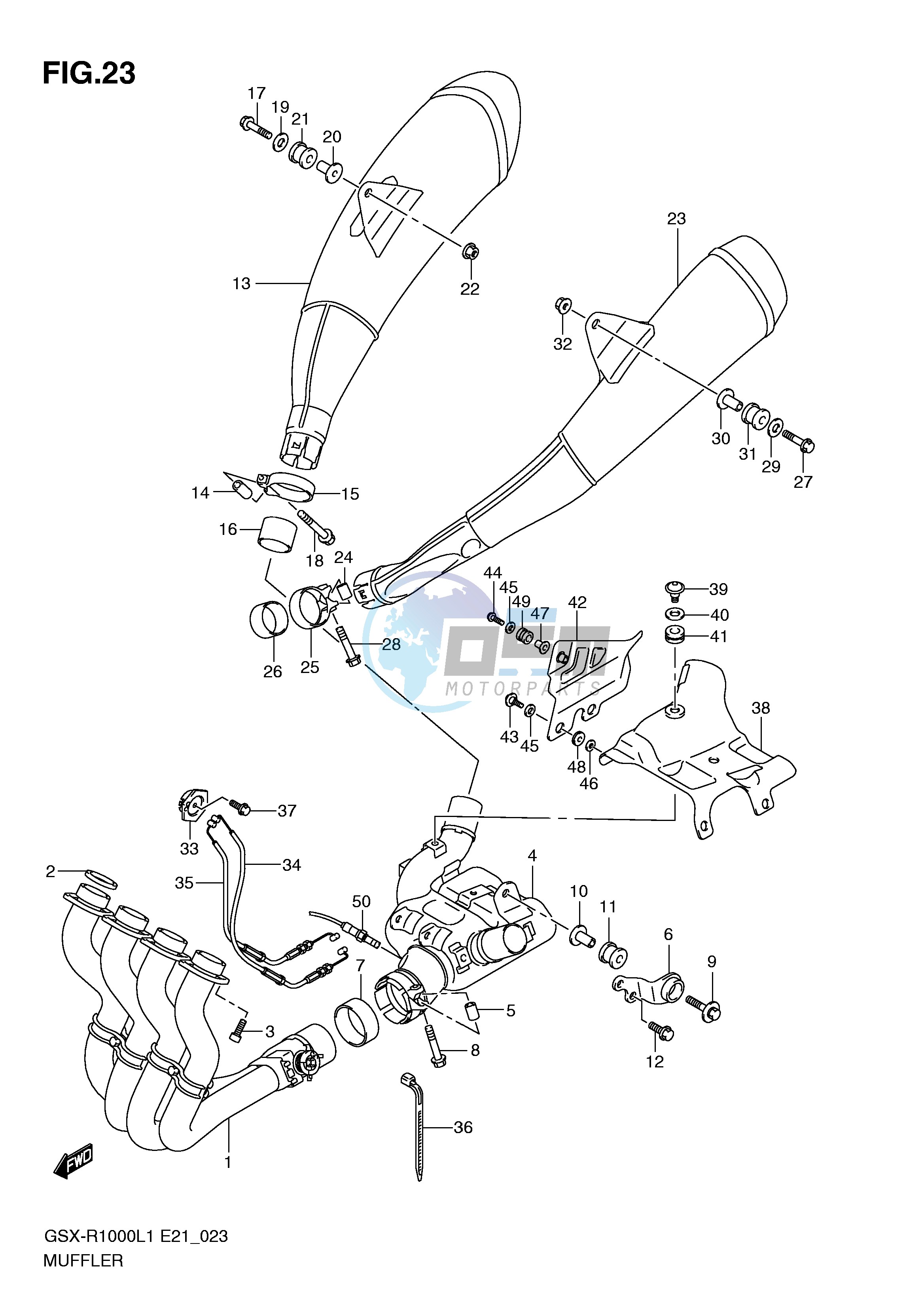 MUFFLER (GSX-R1000L1 E14)