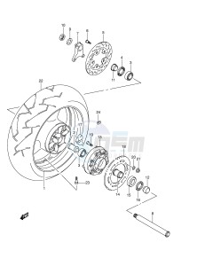 GSX1300R (E2) Hayabusa drawing REAR WHEEL