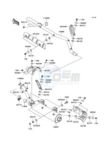 KVF750_4X4 KVF750D9F EU GB drawing Muffler(s)