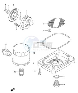 LT-A500F (P24) drawing OIL PUMP