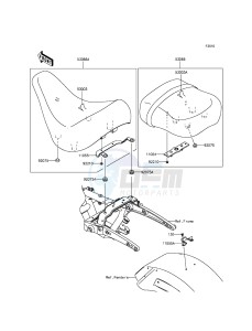 VULCAN_1700_VOYAGER_ABS VN1700BFF GB XX (EU ME A(FRICA) drawing Seat