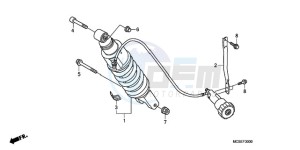 ST1300A9 UK - (E / ABS MKH MME) drawing REAR CUSHION