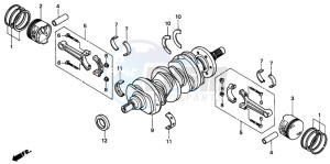 GL1500A GOLDWING ASPENCADE drawing CRANKSHAFT/PISTON