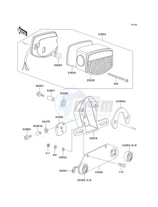 KZ 1000 P [POLICE 1000] (P20-P24) [POLICE 1000] drawing TAILLIGHT-- S- -