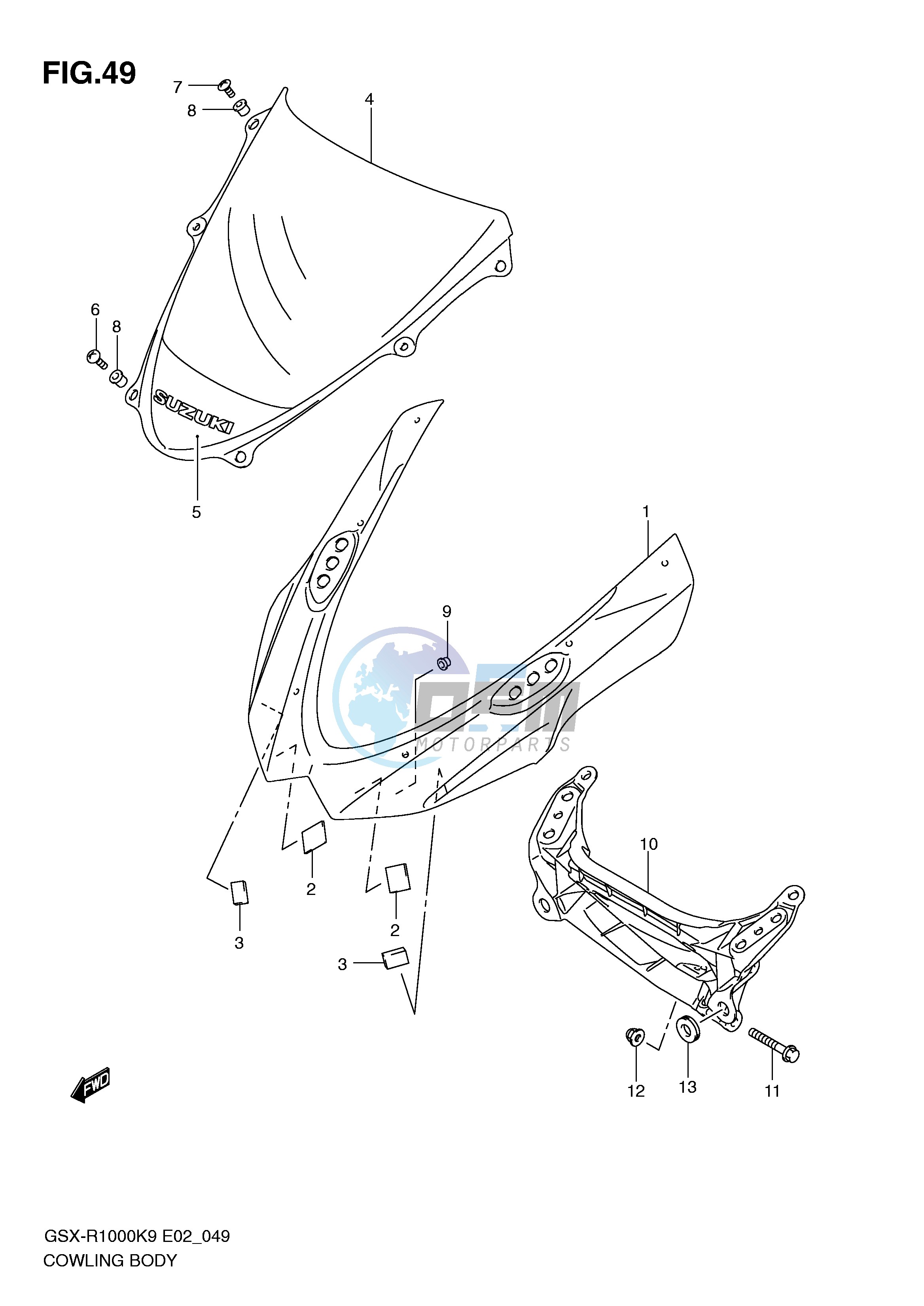 COWLING BODY