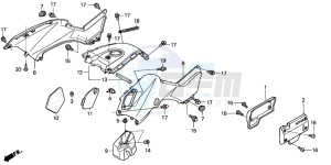 TRX350TM FOURTRAX drawing BODY COVER