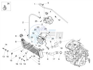 TUONO 125 4T E4 ABS (APAC) drawing Cooling system