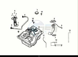 JET 14 50 (XC05W2-NL) (E5) (M1) drawing FUEL TANK