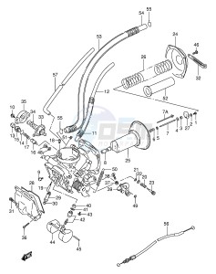 VX800 (E4) drawing CARBURETOR (FRONT)