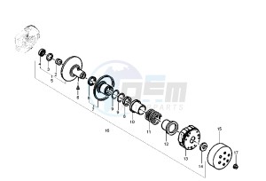 LIBERTY 4T 50 drawing Driven pulley