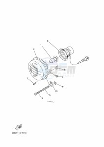 YFM450FWBD KODIAK 450 EPS (BEY3) drawing HEADLIGHT