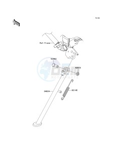 KLX 250 T [KLX250S] (T8F) T9F drawing STAND-- S- -