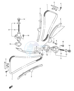 SV650 (E2) drawing CAM CHAIN (MODEL K5 K6 K7)