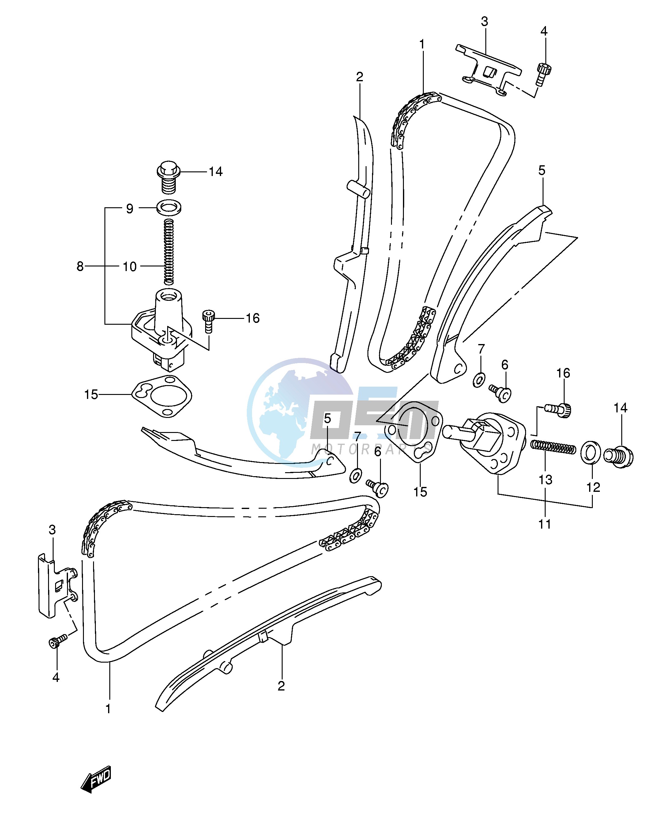 CAM CHAIN (MODEL K5 K6 K7)