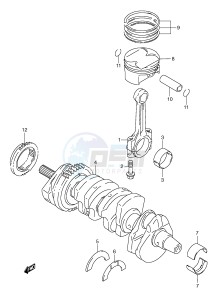 GSX-R600 (E2) drawing CRANKSHAFT