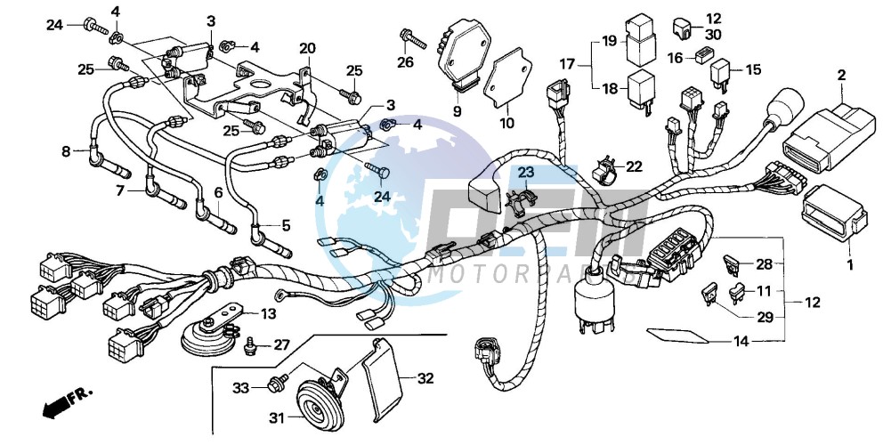 WIRE HARNESS (CB600F3/4/5/6)