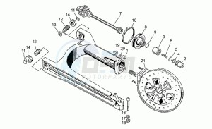 Targa 750 drawing Swing arm