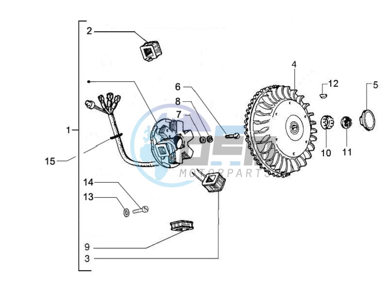 Flywheel magneto