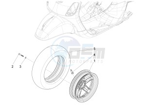 LXV 150 4T 3V IE NOABS E3 (APAC) drawing Front wheel