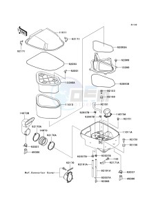 KSV 700 A [KFX 700] (A6F-A9F) A6F drawing AIR CLEANER