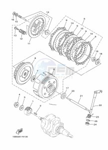 XTZ125E (1SBH) drawing CLUTCH