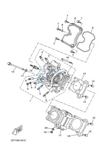 MT-125 ABS MT125-A (BR37) drawing CYLINDER HEAD