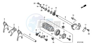 CB600FA39 Spain - (SP / ABS ST 25K) drawing GEARSHIFT DRUM